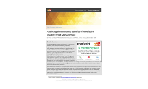 Analysing the Economic Benefits of Proofpoint Insider Threat Management
