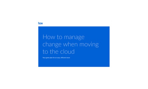How to manage change when moving to the cloud