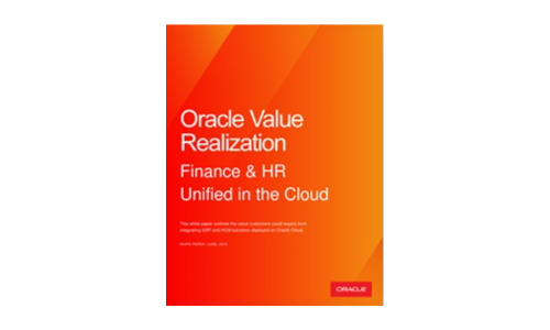 Oracle Value Realization: Finance and HR Unified in the Cloud