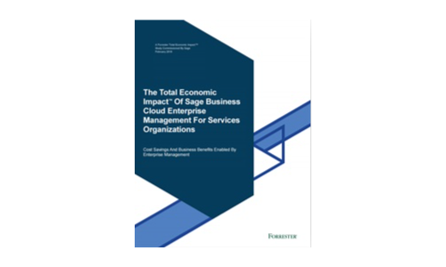The Total Economic Impact™ Of Sage Business Cloud Enterprise Management For Services Organisations